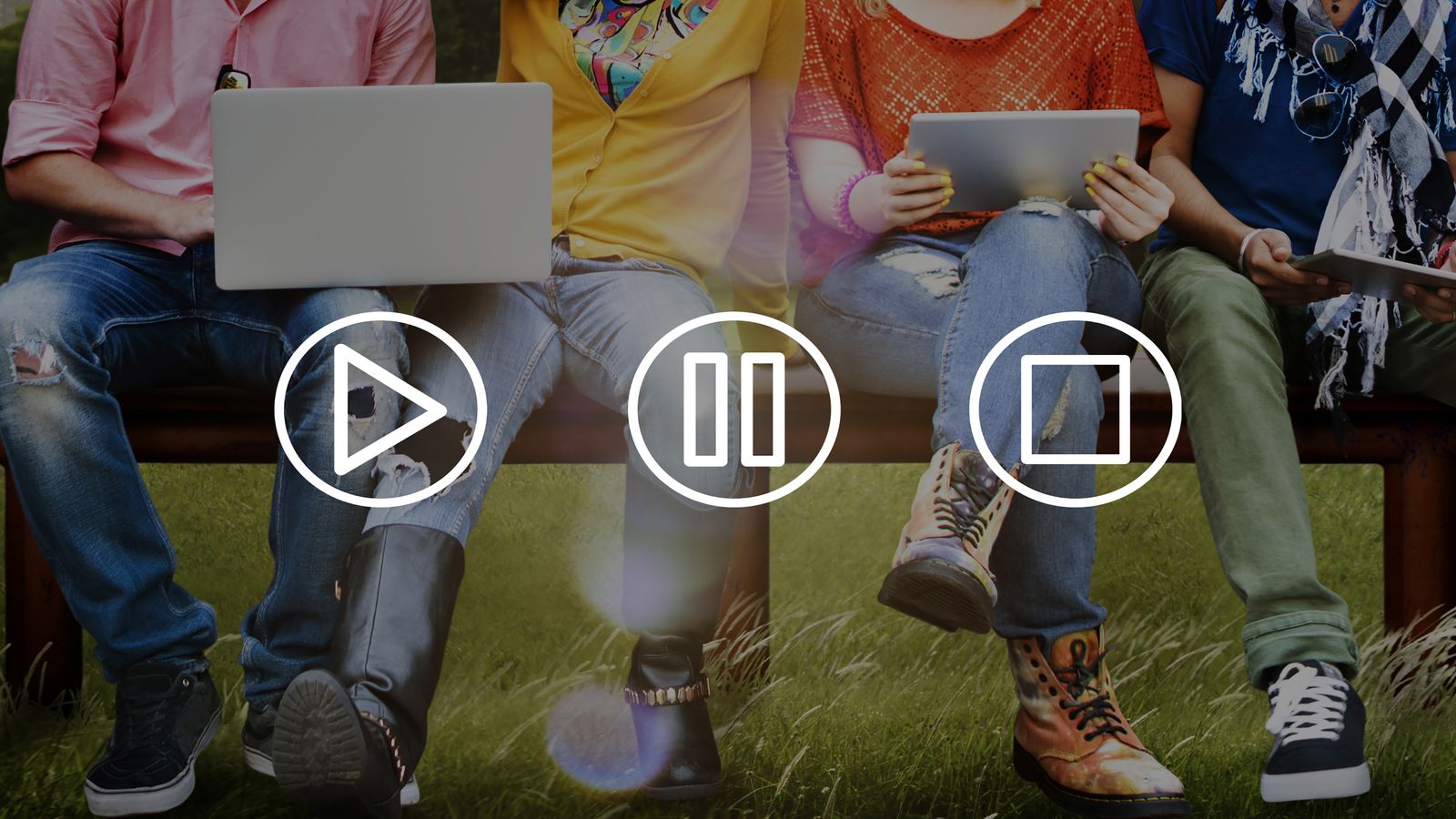 Streaming interface showing caption rendering and multi-language subtitle selection on a TV screen
