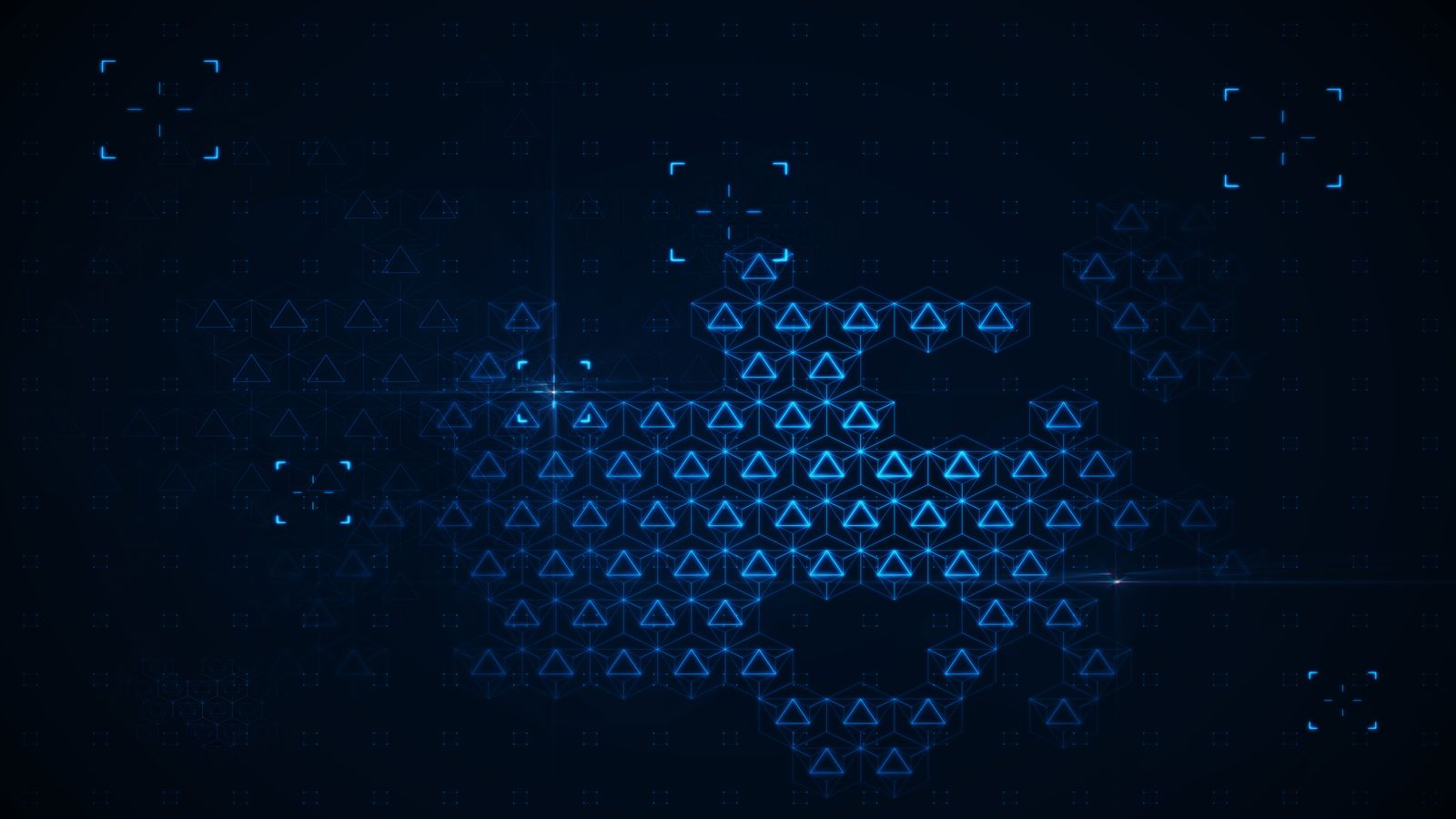 Abstract representation of data privacy and secure connections